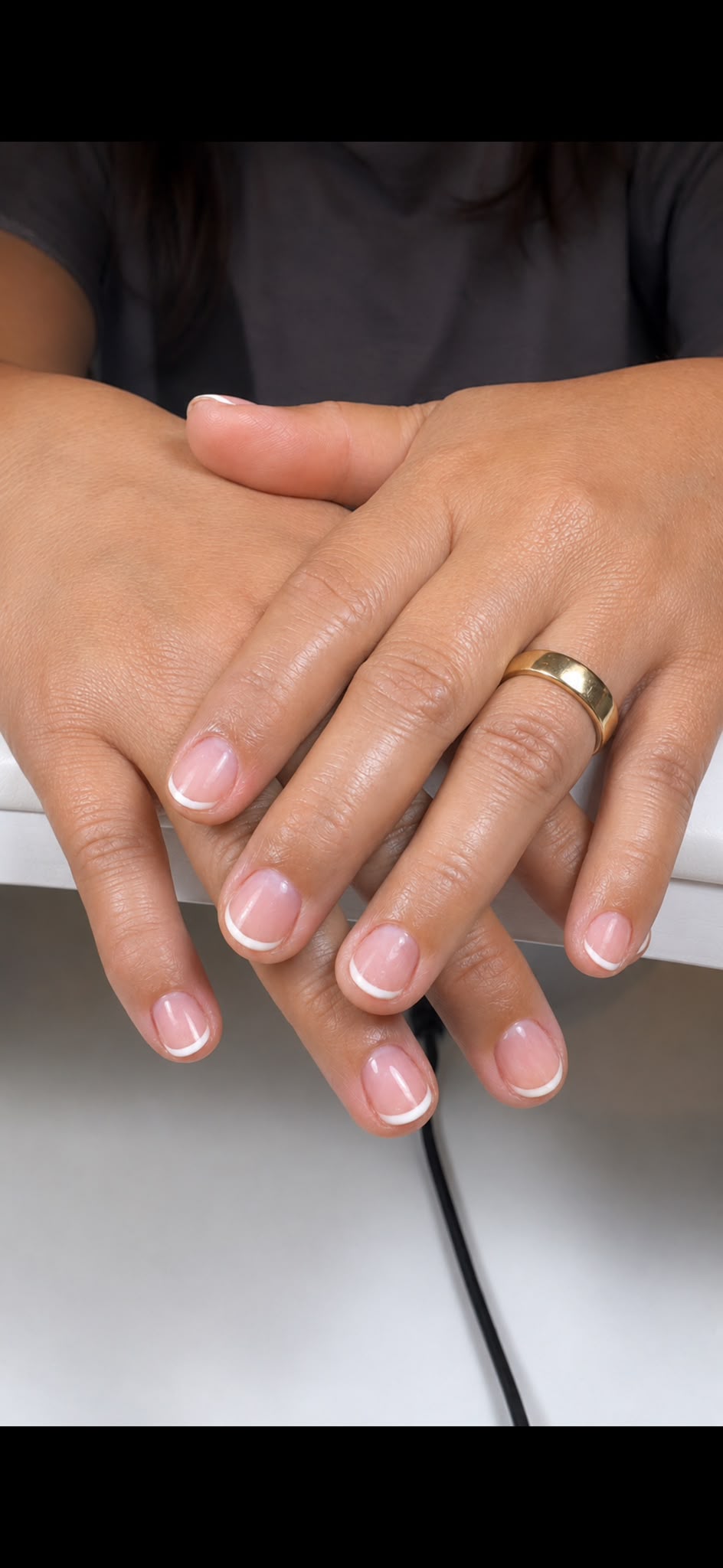 Short French manicure